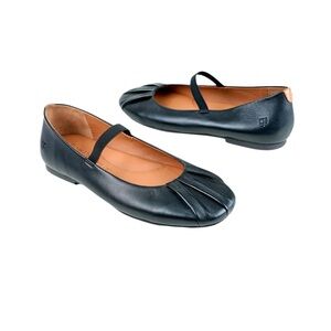 Gentle Souls Walden Black Leather Mary Jane Ballet Flat